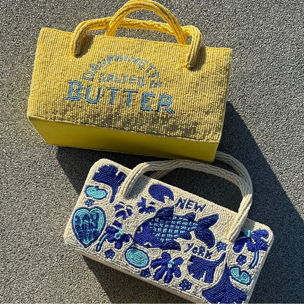Hand-Beaded Butter Bag - Picture 4 of 12